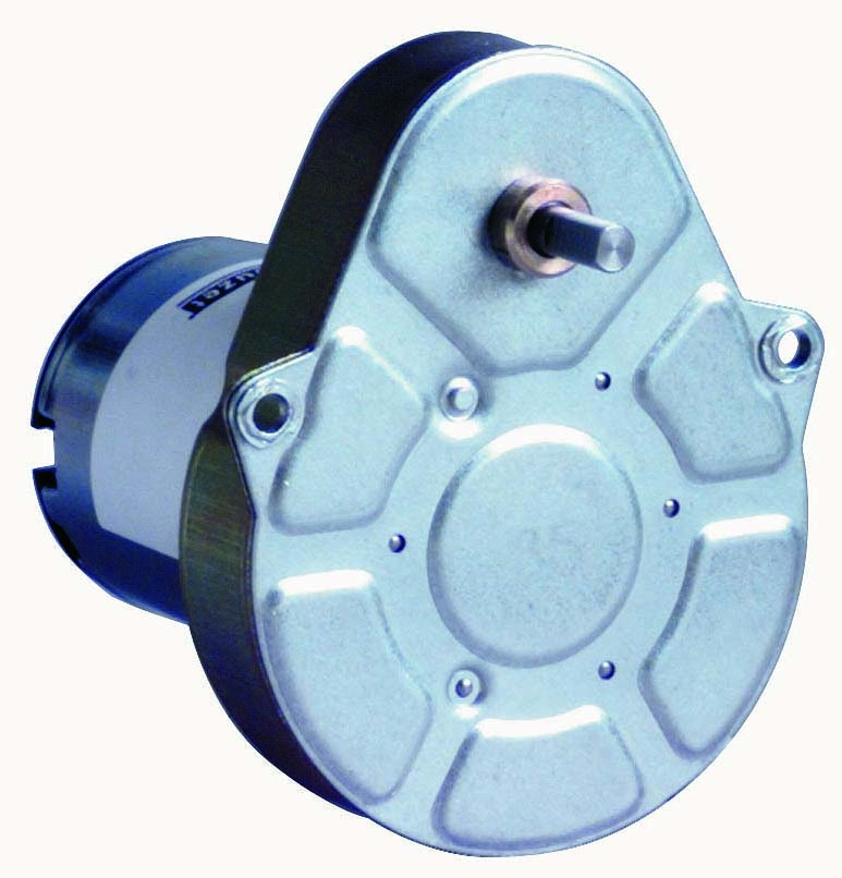 DC Brush Geared Motor 828410 Dir.=2 5000RPM Vdc=24 Con.=Tabs Fil.=Var. Ratio=375-1