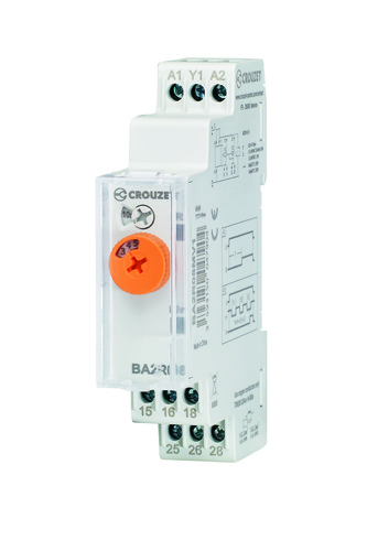 BA2R Syr-Line Timer DIN rail mount 17.5 mm - 2 Relays 8A